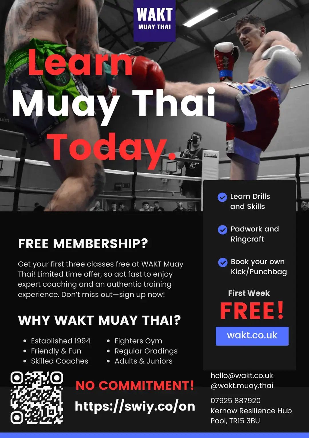 train thai boxing free in cornwall