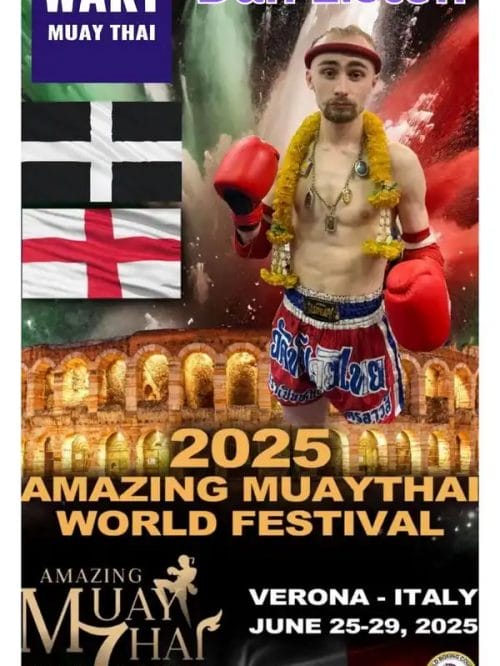 Team GB level Muay Thai fighter training near Bodmin Cornwall